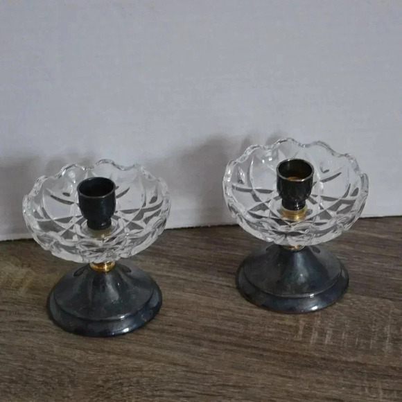 Vtg Candlestick  Holders - Picture 1 of 8